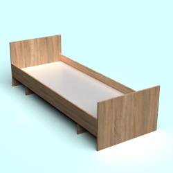 Кровать одинарная (0,7) 